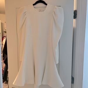 COPY - Likely Alia Puff Shoulder Dress; White Size 6